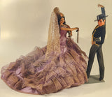 Vintage Marin Chiclana Espana Male and Female Dancers 13 1/2" Tall Plastic Doll Set
