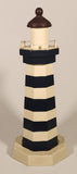 Samaco Dark Blue and White Striped Lighthouse 9 3/4" Wood Ornament