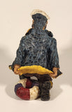 Ship Captain 5 3/8" Resin Bottle Holder Figurine