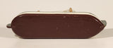 Fishing Trawler Sail Boat Green and White 7" Wooden Boat Model