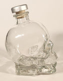 Crystal Head Vodka Skull Shaped 750 mL 7 1/4" Glass Bottle with Ceramic Cork Lid