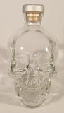 Crystal Head Vodka Skull Shaped 750 mL 7 1/4" Glass Bottle with Ceramic Cork Lid