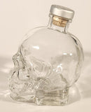 Crystal Head Vodka Skull Shaped 750 mL 7 1/4" Glass Bottle with Ceramic Cork Lid