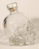 Crystal Head Vodka Skull Shaped 750 mL 7 1/4" Glass Bottle with Ceramic Cork Lid