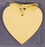 HMK Hallmark Love Heart Porcelain Hanging Ornament
