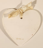 HMK Hallmark Love Heart Porcelain Hanging Ornament