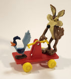 1989 McDonald's Warner Bros. Looney Tunes Wile E. Coyote & Roadrunner Train Handcar Toy Railroad Vehicle
