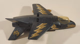 Rare Vintage 1981 Mego Eagle Force V.T.O.L. VTOL Fighter Jet 11 1/2" Long Blue Plastic Air Plane with 1 Missile