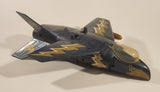 Rare Vintage 1981 Mego Eagle Force V.T.O.L. VTOL Fighter Jet 11 1/2" Long Blue Plastic Air Plane with 1 Missile