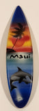 Maui Hawaii Surfboard Shaped Plastic Fridge Magnet