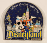 Disneyland Resort Where Dreams Come True Rotating Spinning Metal Fridge Magnet