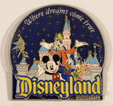 Disneyland Resort Where Dreams Come True Rotating Spinning Metal Fridge Magnet