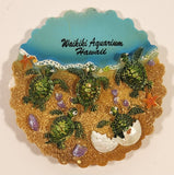 Agiftcorp Waikiki Aquarium Hawaii Baby Turtles 3D Resin Fridge Magnet