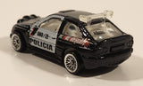 2000 Hot Wheels World Racers 2 Ford Escort Rally #1 Police Cops Policia Black with White Doors Die Cast Toy Car Vehicle