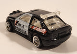 2000 Hot Wheels World Racers 2 Ford Escort Rally #1 Police Cops Policia Black with White Doors Die Cast Toy Car Vehicle