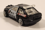 2000 Hot Wheels World Racers 2 Ford Escort Rally #1 Police Cops Policia Black with White Doors Die Cast Toy Car Vehicle