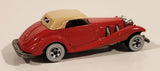 Vintage 1983 Hot Wheels Mercedes 540K Red Die Cast Toy Classic Car Vehicle