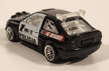 2000 Hot Wheels World Racers 2 Ford Escort Rally #1 Police Cops Policia Black with White Doors Die Cast Toy Car Vehicle