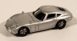 Toyota 2000 GT Silver Miniature Plastic Toy Car Vehicle