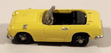 Asahi Wonda Famous Car Collection Honda S-800 Convertible Yellow Miniature Toy Car Vehicle