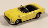 Asahi Wonda Famous Car Collection Honda S-800 Convertible Yellow Miniature Toy Car Vehicle