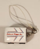 Kokusai Kogyo Bus Miniature Pull Back Toy Car Vehicle with Clip Hanger