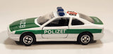 Rare Corgi BMW 850i Polizei 878 White and Green Die Cast Toy Car Vehicle with Opening Doors