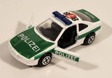 Rare Corgi BMW 850i Polizei 878 White and Green Die Cast Toy Car Vehicle with Opening Doors