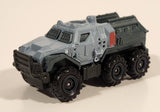 2018 Matchbox Jurassic World Armored Action Truck Light Grey Die Cast Toy Car Vehicle