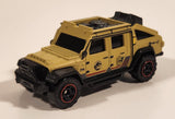 2022 Matchbox Jurassic World Dominion Jeep Gladiator Tan Die Cast Toy Car Vehicle