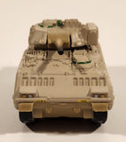 2002 Matchbox Bradley M2 Fighting Vehicle Tank Light Beige Brown Die Cast Toy Car Vehicle