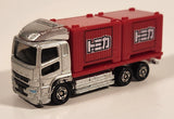 2017 Tomy Tomica No. 85 Mitsubishi Fuso Super Great Semi Truck Red Die Cast Toy Car Vehicle