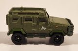 2018 Matchbox Jurassic World Textron Tiger Green Die Cast Toy Car Vehicle