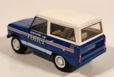 2013 Greenlight Hot Pursuit GL063 1967 Ford Bronco Glen Alpine Police Blue and White Die Cast Toy Car Vehicle with Opening Hood