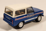 2013 Greenlight Hot Pursuit GL063 1967 Ford Bronco Glen Alpine Police Blue and White Die Cast Toy Car Vehicle with Opening Hood