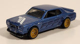 2021 Hot Wheels Replica Entertainment: Forza Horizon 4 Nissan Skyline H/T 2000GT-X Metalflake Blue Die Cast Toy Car Vehicle