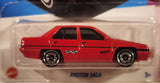 2024 Hot Wheels Compact Kings Proton Saga Red Die Cast Toy Car Vehicle New in Package