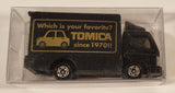 2002 Tomy Tomica Mitsubishi Fuso Canter Delivery Truck Black Die Cast Toy Car Vehicle