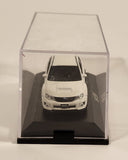 Suburu WRX STI Pearl White Die Cast Toy Car Vehicle In Display Case