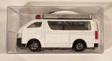 2018 Tomy Tomica No. 113 Toyota Hiace Communication Satellite Car White 1/64 Scale Die Cast Toy Car Vehicle