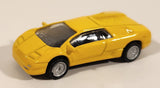 Kyosho Lamborghini Diablo Yellow Miniature 1/100 Scale Die Cast Toy Car Vehicle New in Package