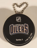 A & A Series 1 NHL Edmonton Oilers Tin Metal Hockey Puck Key Chain