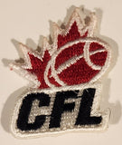 CFL Canadian Football League Logo Emblem 1 1/8" x 1 1/2" Embroidered Fabric Patch Badge