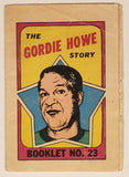 Opeechee The Gordie Howe Story Comic Book Hockey Booklet Checklist No. 23