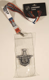JF Sports Canada 2017 NHL Stanley Cup Playoffs Edmonton Oilers Lanyard and Ticket Pass Holder with Tag