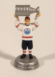 NHL Edmonton Oilers 1990 Stanley Cup Champions Holding Stanley Cup 1 7/8" Mini PVC Toy Figure
