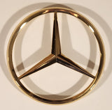Mercedes-Benz 4 1/2" Gold Tone Emblem Badge