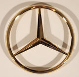 Mercedes-Benz 4 1/2" Gold Tone Emblem Badge