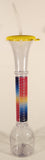 Slurpee Reusable 17 1/2" Tall Clear Plastic Drinking Cup with Lid and Straw