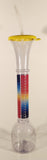 Slurpee Reusable 17 1/2" Tall Clear Plastic Drinking Cup with Lid and Straw